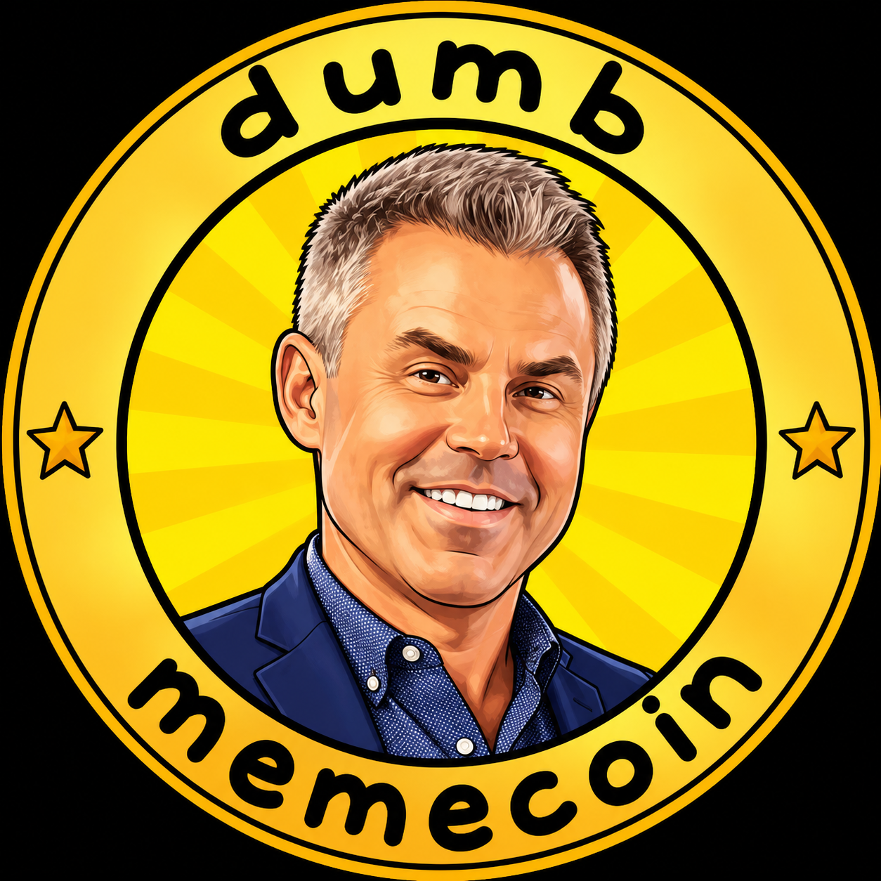 Dumb meme coin token artwork